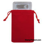 Velvet Drawstring Pouch - 3x4.25 Red-Draw String Pouches-Guardhouse-StampPhenom