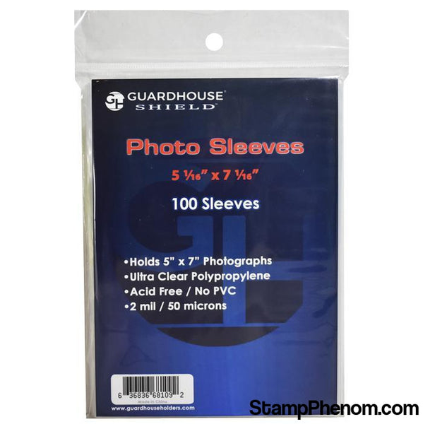 Shield Sleeve for 5 x 7 Photos-Sleeves, Bags & Boards-Guardhouse Shield-StampPhenom