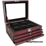 Multi-tray, Deluxe Glass-top, Latch Key (20 slabs)-Display Boxes for Certified Coins-Guardhouse-StampPhenom