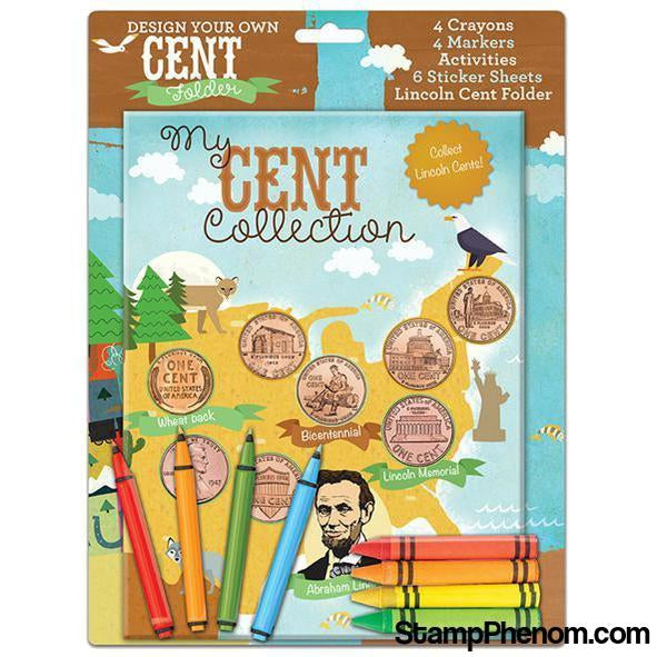 Design Your Own Cent Folder: My Cent Collection-Coin Collecting For Kids-Whitman-StampPhenom