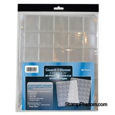 Guardhouse Shield Thumb Cut 30 Pocket (10 pack) Archival Polypropylene Pages-Notebook Pages & Binders-Guardhouse-StampPhenom