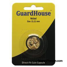 Nickel Direct Fit Guardhouse Capsule - Retail Card-Guardhouse Coin Capsules-Guardhouse-StampPhenom