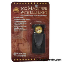 10 X Magnifier with LED Light | Whitman-Loupes and Magnifiers-Whitman-StampPhenom
