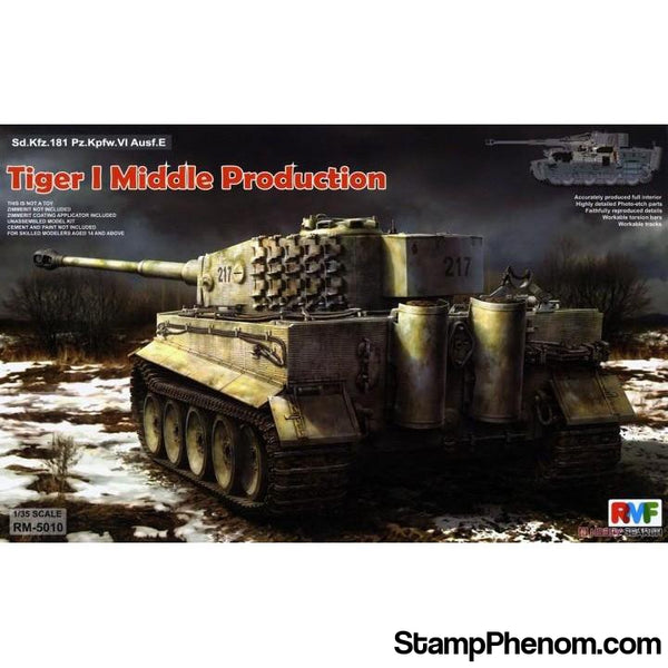 Ryefield - Sd.Kfz.181 Tiger I Middle Production with Full Interior 1:35-Model Kits-Ryefield-StampPhenom