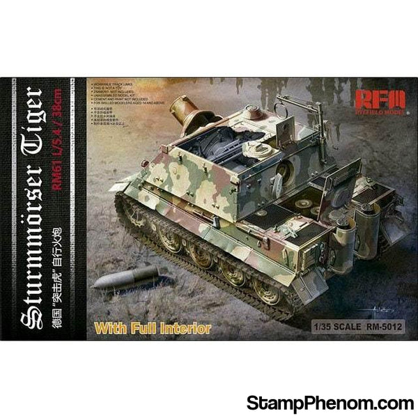 Ryefield - Sturmmorser Tiger with Full Interior 1:35-Model Kits-Ryefield-StampPhenom