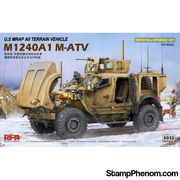 Ryefield - M1240A1 M-ATV US MRAP All Terrain Vehicle 1:35-Model Kits-Ryefield-StampPhenom