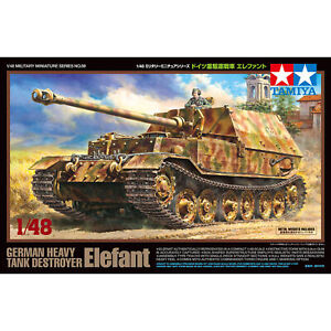 Tamiya 1/48 German Heavy Tank Destroyer Elefant TAM32589 Plastic Models