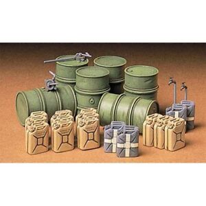 Tamiya America Inc 1/35 German Fuel Drum Set TAM35186 Plastic Accessories Misc