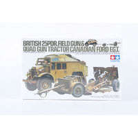 Tamiya America Inc 1/35 British 25lb Gun & Quad TAM35044 Plastic Models