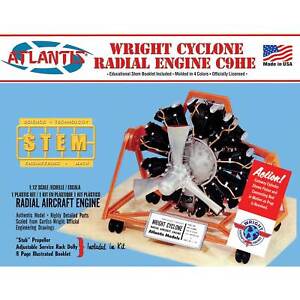 ATLANTIS TOY & HOBBY INC. Wright Cyclone 9 Radial Engine STEM 112 AANM6052