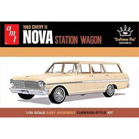 AMT 1/25 1963 Chevy II Nova Station Wagon Craftsman AMT1202 Plastics Car/Truck