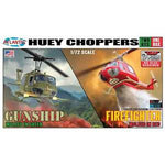 ATLANTIS TOY & HOBBY INC. Huey Chopper 2 Pack Fire Fighter and Gunship 1/72