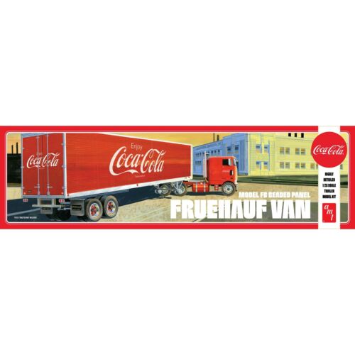 AMT 1/25 Fruehauf Beaded Van Semi Trailer Coca-Cola Model Kit-Model Kits-AMT-StampPhenom