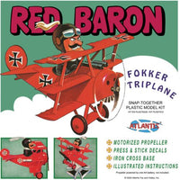 ATLANTIS TOY & HOBBY INC. Red Baron Fokker Tri-Plane Snap Kit-Model Kits-ATLANTIS TOY & HOBBY INC.-StampPhenom