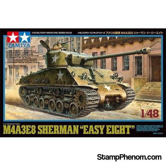 Tamiya - US Medium Tank M4A3E8 "Easy Eight" 1:48-Model Kits-Tamiya-StampPhenom