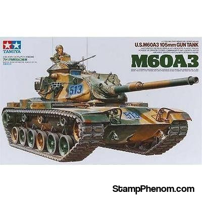 Tamiya - US M-60A3 105mm Gun Tank 1:35-Model Kits-Tamiya-StampPhenom