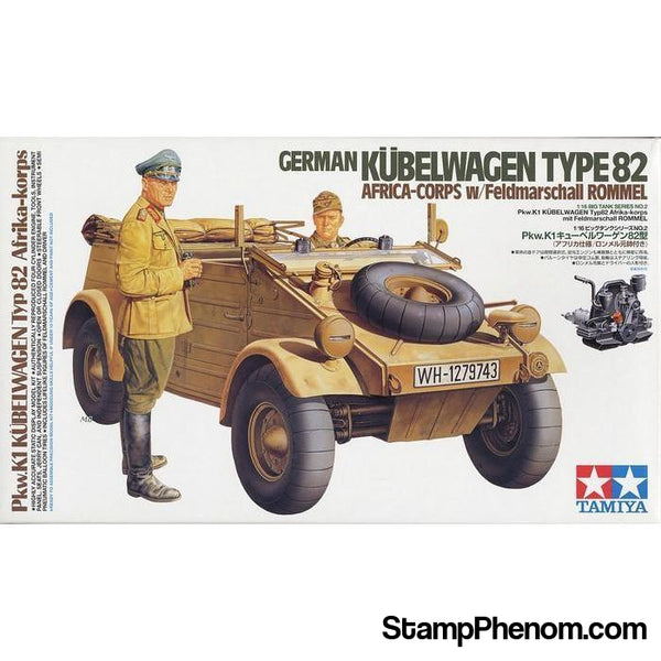 Tamiya - German Kuberwagen Type 82 Africa Corps 1:16-Model Kits-Tamiya-StampPhenom