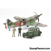 Tamiya - Dewoitine D.520 With Staff Car 1:48-Model Kits-Tamiya-StampPhenom