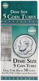 Whitman Dime Size 5 Coin Tubes
