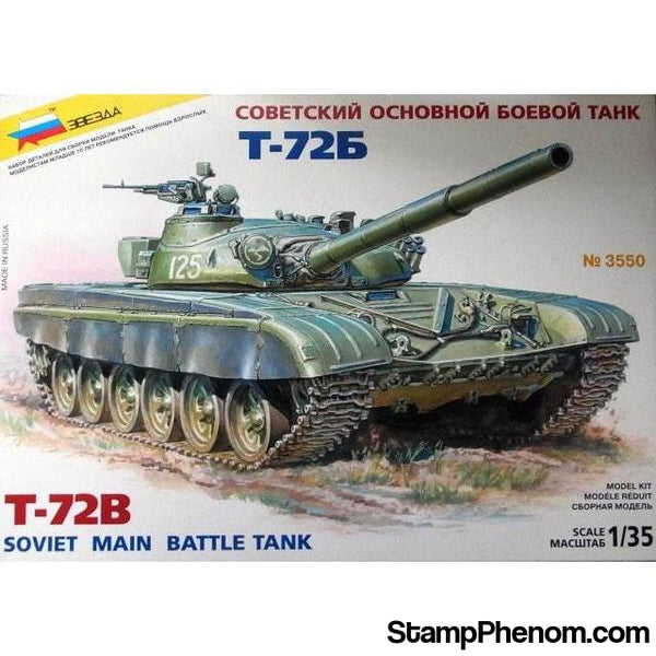 Zvezda - Soviet T72B Main Battle Tank 1:35-Model Kits-ZveZda-StampPhenom