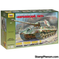 Zvezda - King Tiger Ausf.B German Heavy Tank with Henschel Turret 1:35-Model Kits-ZveZda-StampPhenom