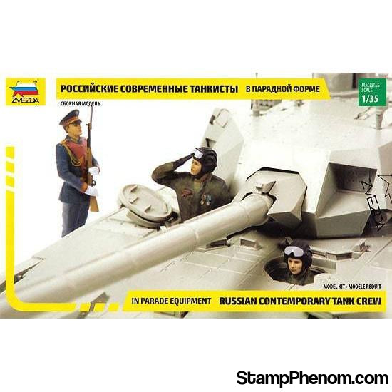 Zvezda - Russian Contemporary Tank Crew Parade Version (3) 1:35-Model Kits-ZveZda-StampPhenom