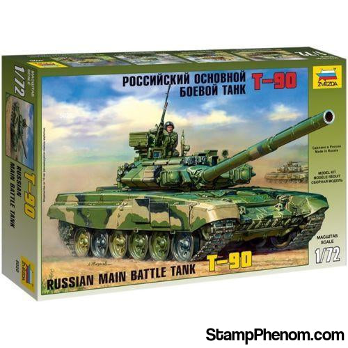 Zvezda - Russian T-90 Main Battle Tank 1:72-Model Kits-ZveZda-StampPhenom