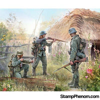 Zvezda - German Infantry 1939-42 (10) (Snap Kit) 1:72-Model Kits-ZveZda-StampPhenom