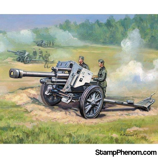 Zvezda - WWII German 105mm Le-FH18/18 Howitzer Gun with Crew (2) (Snap Kit) 1:72-Model Kits-ZveZda-StampPhenom