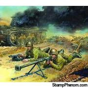 Zvezda - Soviet Anti-Tank Team 1941-43 (4 with 2 Guns) (Snap Kit) 1:72-Model Kits-ZveZda-StampPhenom