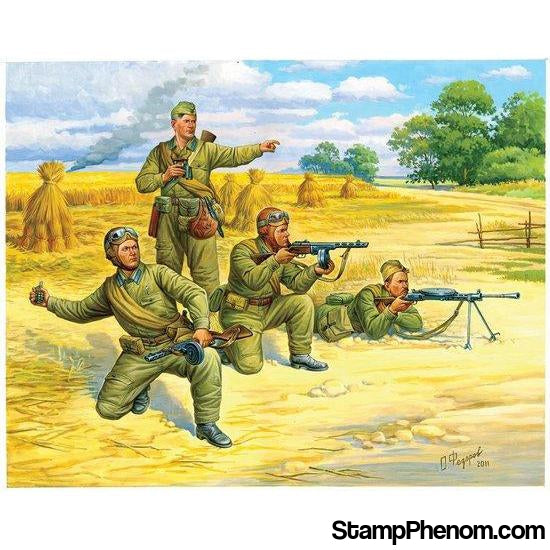 Zvezda - Soviet Paratroops (4) (Snap Kit) 1:72-Model Kits-ZveZda-StampPhenom
