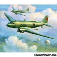 Zvezda - Li-2 Soviet Transport Aircraft 1942-45 (Snap Kit) 1:200-Model Kits-ZveZda-StampPhenom