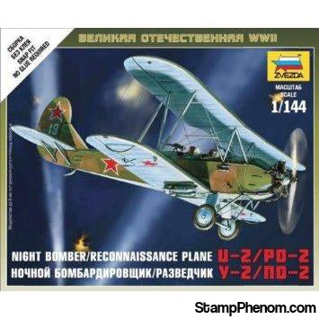 Zvezda - WWII Soviet Po-2 Bomber BiPlane (Snap Kit) 1:144-Model Kits-ZveZda-StampPhenom