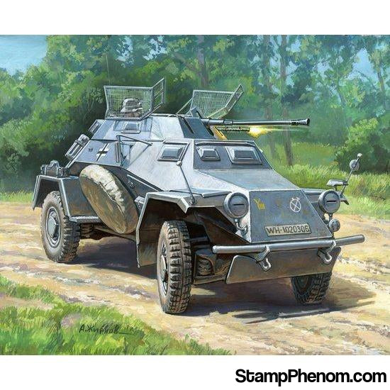 Zvezda - German Recon Armored Car (Snap Kit) 1:100-Model Kits-ZveZda-StampPhenom