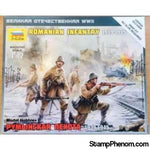 Zvezda - Romanian Infantry 1939-45 (4) (Snap Kit) 1:72-Model Kits-ZveZda-StampPhenom