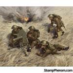 Zvezda - British Machine Gun with Crew (Snap Kit) 1:72-Model Kits-ZveZda-StampPhenom