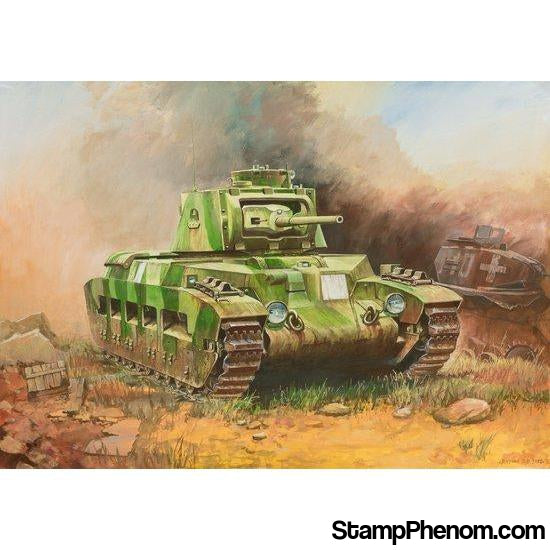 Zvezda - Matilda II WWII British Tank (Snap Kit) 1:100-Model Kits-ZveZda-StampPhenom