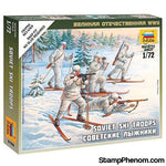 Zvezda - WWII Soviet Ski Troops (5) (Snap Kit) 1:72-Model Kits-ZveZda-StampPhenom