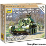 Zvezda - British Crusader Mk.IV Tank (Snap Kit) 1:100-Model Kits-ZveZda-StampPhenom