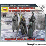 Zvezda - WWII German Headquarters Crew Winter (Snap) 1:72-Model Kits-ZveZda-StampPhenom