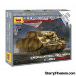 Zvezda - German Sturmpanzer IV Brummbar Self-Propelled Gun Tank (Snap) 1:100-Model Kits-ZveZda-StampPhenom