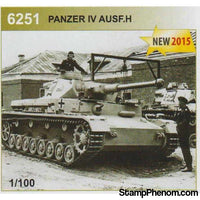 Zvezda - German Pz.Kpfw.IV Ausf.F2 Medium Tank (Snap Kit) 1:100-Model Kits-ZveZda-StampPhenom