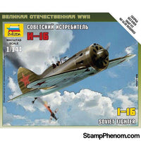 Zvezda - Soviet I16 Fighter (Snap) 1:144-Model Kits-ZveZda-StampPhenom