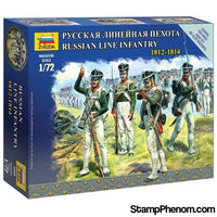 Zvezda - Russian Line Infantry 1812-1814 (Snap) 1:72-Model Kits-ZveZda-StampPhenom