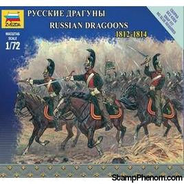 Zvezda - Russian Dragoons 1812-1814 (Snap) 1:72-Model Kits-ZveZda-StampPhenom