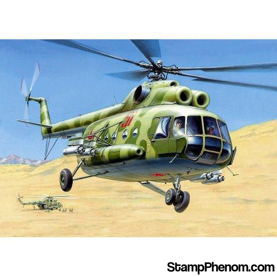 Zvezda - Soviet Mi-8T HIP-C Multi-Role Helicopter 1:72-Model Kits-ZveZda-StampPhenom
