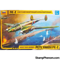 Zvezda - Soviet Petlyakov Pe-2 Dive Bomber 1:72-Model Kits-ZveZda-StampPhenom