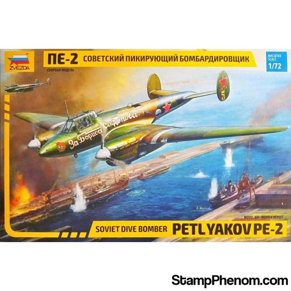 Zvezda - Soviet Petlyakov Pe-2 Dive Bomber 1:72-Model Kits-ZveZda-StampPhenom