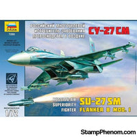 Zvezda - Su-2SM Flanker B Mod.1 Russian Air Superiority Fighter 1:72-Model Kits-ZveZda-StampPhenom