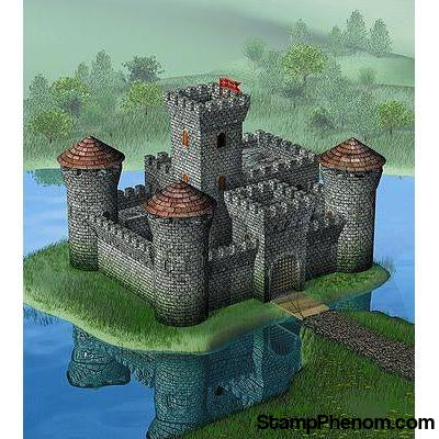 Zvezda - Medieval Stone-Type Castle with Center Tower 1:72-Model Kits-ZveZda-StampPhenom